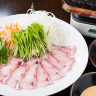 2時間飲み放題付 絶品 旬の高級魚を堪能 のどぐろしゃぶしゃぶコース Dining Bar Gochi ダイニング バー ゴチ 六本木 居酒屋 食べログ