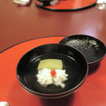 東京 芝 とうふ屋うかい - 鱧のくず叩き