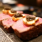 SATOブリアン - シャトーブリアン肉塊　松茸とキャビア