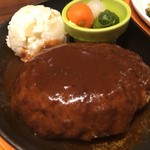 銀座ライオン - ビーフハンバーグステーキデミグラスソース