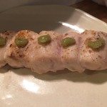 ちくぜん - 長州くろかしわのささみ２５０円