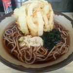 そば吉 - かけそば(\280)･かき揚げ天(\100)