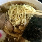 稲城 大勝軒 五一 - ワンタン中華麺 麺リフト 2016.8月