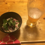 Kirihata - 生ビールとしば漬けスパサラダ