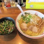 Tonkotsuramenicchaga - ラーメン（大）＋チャーシュー丼2016.09.01