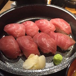 脳天屋 本家 - 【ランチ】鮪づくし寿司限定 950円(税込)・アップ