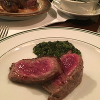 ウルフギャング・ステーキハウス 丸の内店 - クリームスピナッチとプライムステーキ