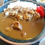 つちや食事処 - 【2016.9.2(金)】醤油ラーメン＋半カレーセット900円の半カレー