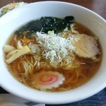 つちや食事処 - 【2016.9.2(金)】醤油ラーメン＋半カレーセット900円の醤油ラーメン