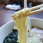 つちや食事処 - 【2016.9.2(金)】醤油ラーメンの麺
