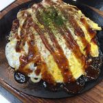 安登鉄板焼製作所　あとてつ - お好み焼きうどん
