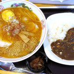 きょう兵衛 - 味噌ラーメン_700円、ミニカレー_320円