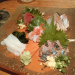 海力 - サンマを含む刺身たちです！
