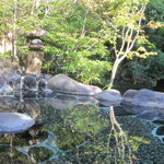 あさば - 池に面した露天風呂　風が気持ち良かったです