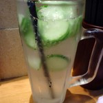 下町バル 門仲酒BAR - 「きゅうりハイ」290円也。