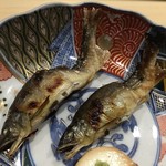 旬菜 おぐら家 - 天然鮎炭火焼き