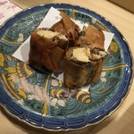 旬菜 おぐら家 - 天然子持ち鮎春巻揚げ