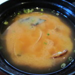 生簀屋 海 - 浅蜊味噌汁