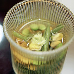赤坂 詠月 - 秋田のじゅんさいと夏野菜の先付