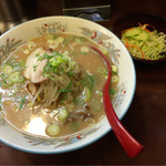 北海ラーメン - 2016.9.2  味噌らーめん＆サラダ