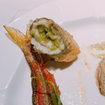 ル ボークープ - アボガド　揚げた中骨が旨い　2016-8