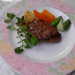 伊太利庵食台所 1107 - 牛肉のガーリックステーキ