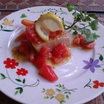 伊太利庵食台所 1107 - 白身魚のフレッシュトマトソース
