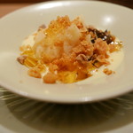 虎白 - 桃シャーベット黒糖寒天ラムソース