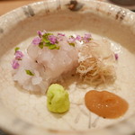 虎白 - 鱧の刺し身