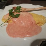 隠ハイド 希SAKU - オムレツ明太子ソース