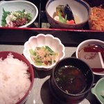 河太郎 - ランチメニューの桜海老かき揚定食