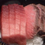 麺屋一燈 - ６周年記念イベント 「ミナミマグロ中トロと交雑牛サーロインステーキの贅沢丼」