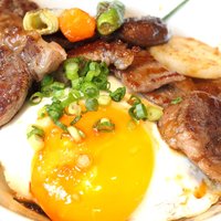 花郷 六本木店 - 特製米沢牛ステーキ重 1900円
