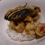 焼はまぐりる - ハモの天丼