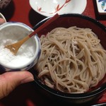 Soba No Sato Miyako Tonoya - 塩をつけて食べる