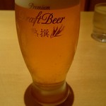 日本そば あけの蕎 - 生ビール『アサヒ熟撰』￥600-