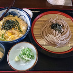 たにむら - ざる丼（たまご丼＆ざる）税込1,000円