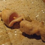 焼鳥 はちまん - 刺身で頂けるささみはレアの焼き具合！