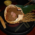 千年の宴 - カニ味噌甲羅焼き