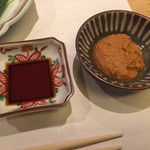 はらまさ - 肝醤油がおいしい。