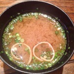 割烹寿し おかの - 味噌汁
