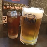 Oroshijimbochoushokunikusenta - おっとこ前ビールの大きさに衝撃w写真じゃ伝わりにくいㅠㅠ