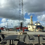 Gammelhavn　hav&bøf - 港に面したテラス席