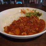 中車水車小屋 - 鳥のトマトソース煮？