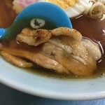 朝市ラーメン - チャーシュー、いや、焼肉アップ