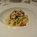 リストランテ カノフィーロ - さんまとドライトマト、セロリのアーリオオーリオ　フェデリーニ