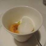 リストランテ カノフィーロ - 茄子とモッツアレラ、ウニ