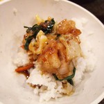 辛麺屋 桝元 - シロコロホルモンもライスと合います