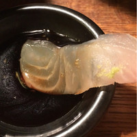 魚匠 銀平 道頓堀店 - 醤油が透けて見えてる〜❤️