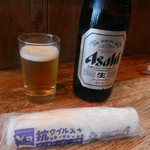 立ち魚 - ビール